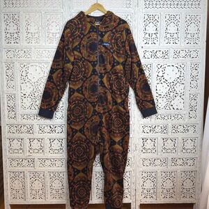 KAVU Adult Ernesto Long Sleeve Fleece Mushroom Hooded One Piece Jumpsuit Onesie